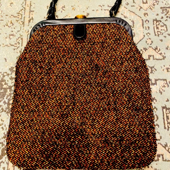 1960’s Vintage Tweed Mid Century Shoulder Bag - Picture 5 of 9